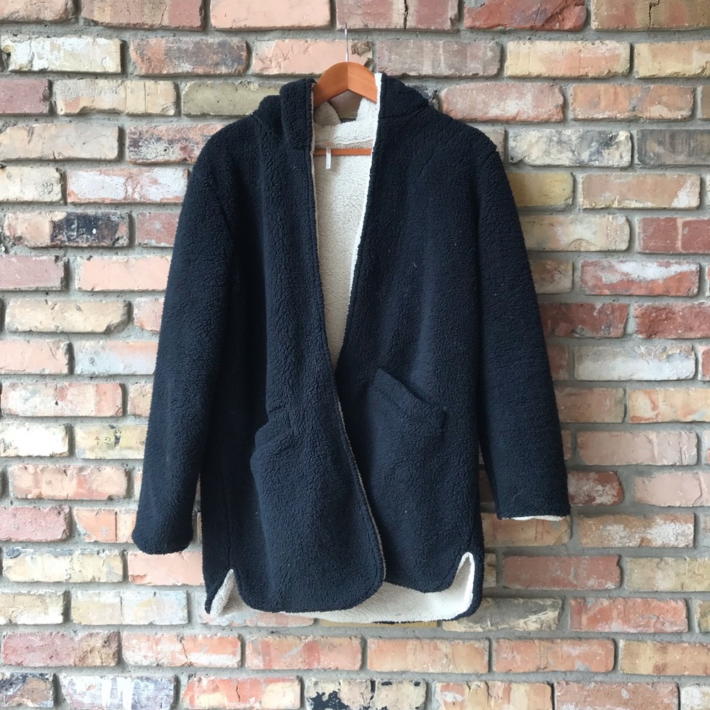 Free People Reversible Fuzzy Jacket